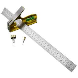 直角尺活动角度尺90度多功能不锈钢尺万用钢直尺子木工水平尺迷你