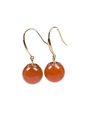 18k金天然芙蓉石粉水晶项坠