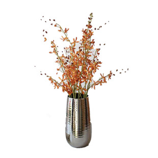 红色千代兰仿真花 石斛兰跳舞兰单枝花 婚庆家居插花花瓶摆花