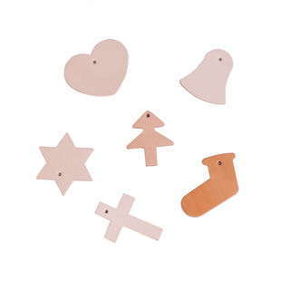 “不再有”木墨生活 植鞣皮圣诞饰品小件挂饰钥匙扣挂件