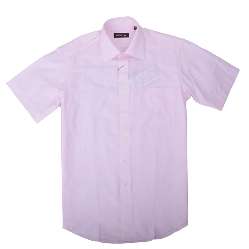 富绅淡雅暗纹防皱商务休闲衬衫男长袖中年标准版身职业装纯色衬衣