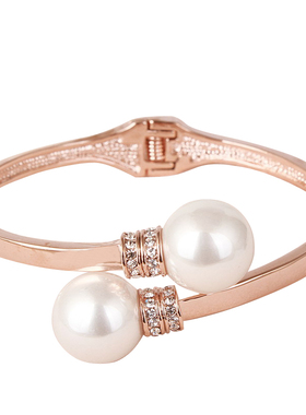 珍珠日韩版欧美风夸张高档手镯