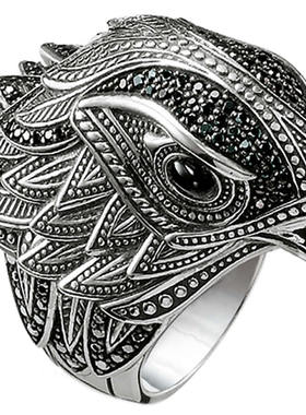 立体雄鹰戒指个性朋克聚会蹦迪