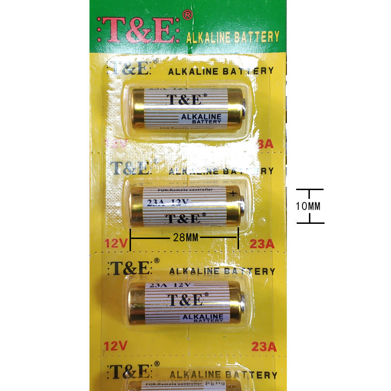 正品12V23A 12V吊灯防盗遥控器引闪器卷帘门电池5粒价23A12V包邮