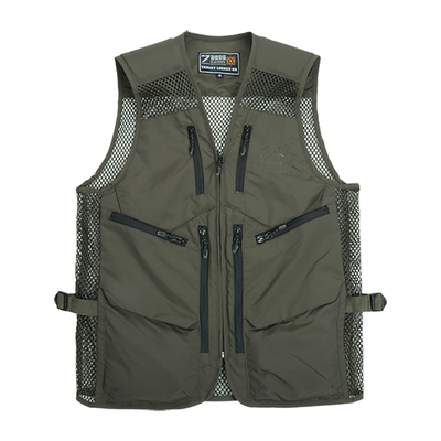 726春夏户外透气摄影背心拉链