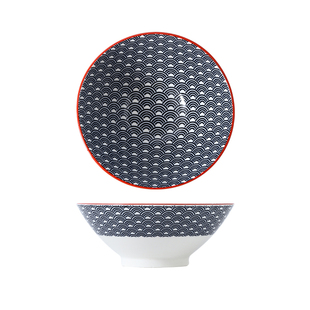 日式陶瓷餐具面碗商用斗笠碗吃面大碗汤碗拉面碗家用大号面条海碗