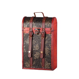 红酒包装盒礼盒红酒盒红酒木盒酒盒双支葡萄酒皮盒礼盒包邮