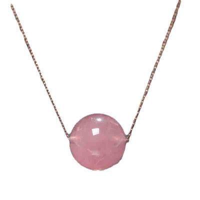 天然草莓晶转运珠吊坠项链绿幽灵