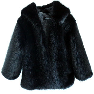 女童2025新款大童宝宝棉衣男童秋冬装棉袄小童短款仿皮草外套加厚