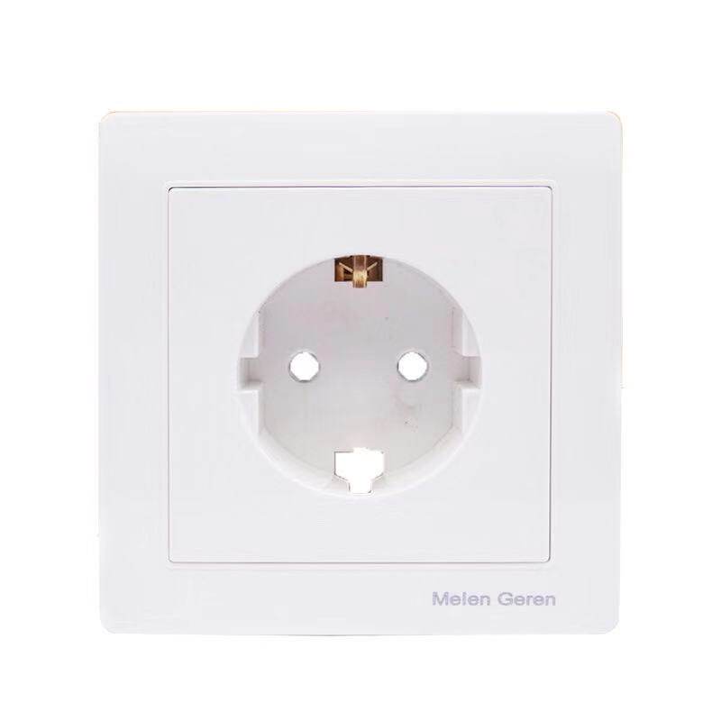 欧规德规开关插座暗装86型欧式16A德标插座欧标韩国德国墙壁面板