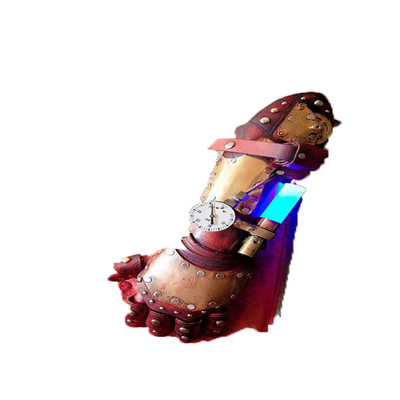 蒸汽朋克金属铆钉皮革真空管外