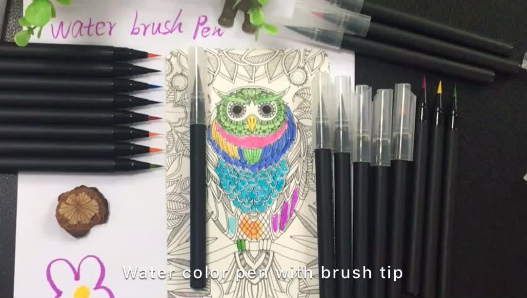 Download Water Color Pen For Coloring Books Cartoon Comic Calligraphy Art Supplies Water Brush Pen ...