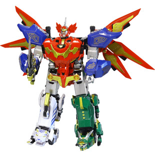 神兽金刚玩具5五合体白虎青龙麒麟再现变形机甲金刚6儿童男孩玩具