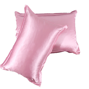 美容丝枕套单人仿蚕丝枕头套丝制枕巾纯色丝绸枕芯套包邮一对拍2