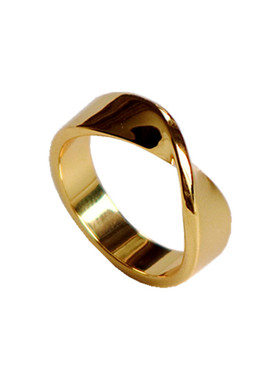 立体感铜制镀金ins戒指