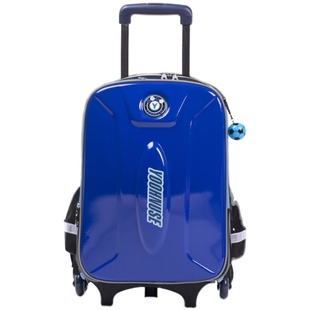 儿童三轮六拉杆书包中小学生男孩1-3-4-5-6年级女防水箱可爬楼梯2