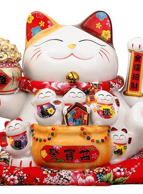 猫中国大陆电动陶瓷摇手家居客厅店铺收银台创意礼品翰丰堂包邮