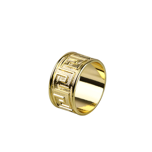 酒店餐具摆台中式餐扣镀金金色回纹餐巾扣口布圈样板房软装装饰扣