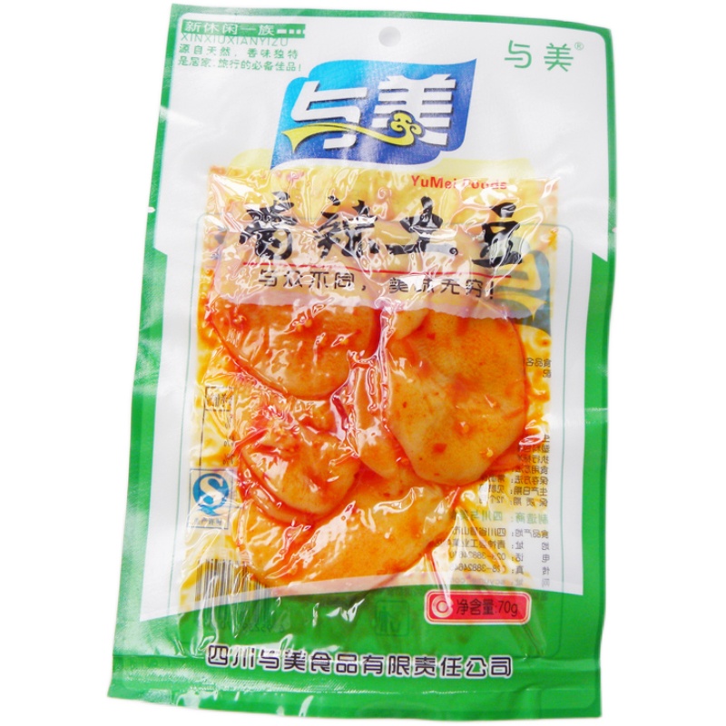 与美山椒香辣土豆片藕片70g*10包四川特产麻辣小吃零食品素菜熟食