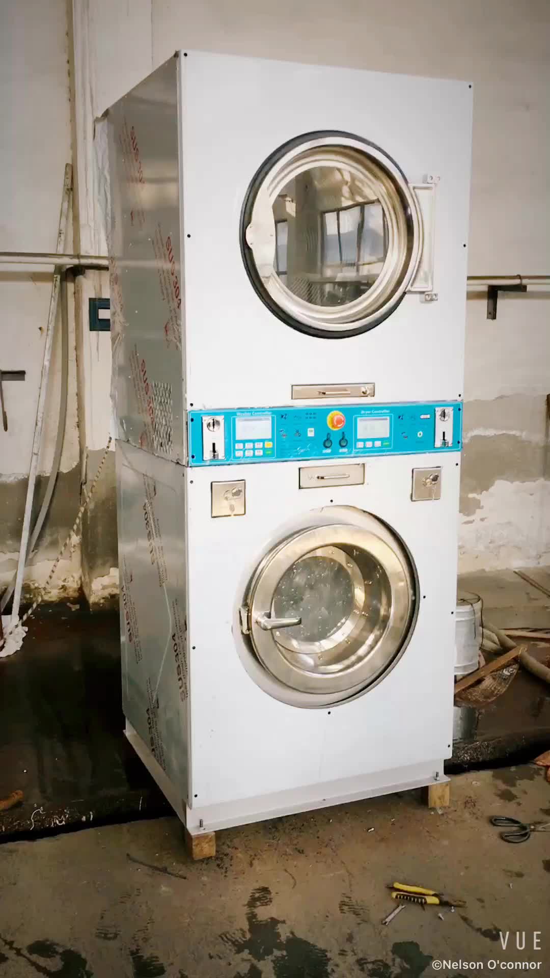 laundromat with extra large washing machines