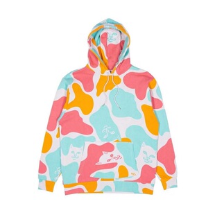 【Ohh】现货 RIPNDIP OVERSIZE  CAMO HOODIE 贱猫迷彩男女帽衫