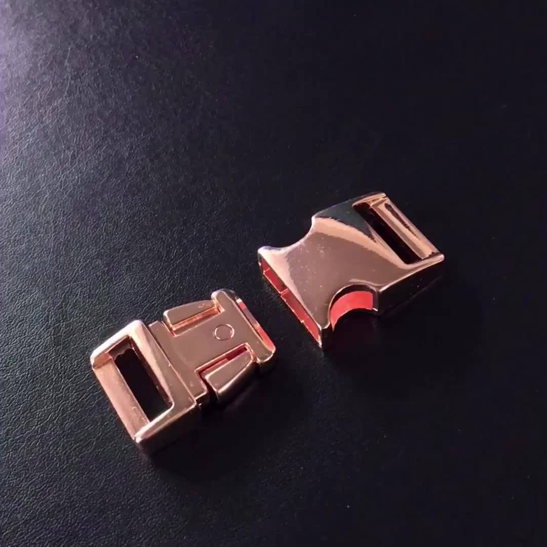 15mm Rose Gold Dog Collar Hardware Side Quick Release Buckle Buy Rose