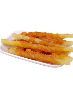 狗零食鸡肉绕磨牙咬胶