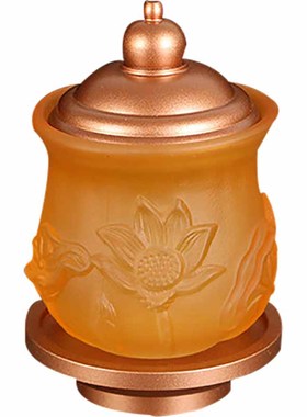 古法琉璃佛前花瓶观音财神圣水杯