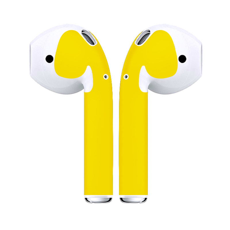AirPods全包耳机柄贴纸Airpods2代苹果蓝牙耳机全包保护贴膜纯色