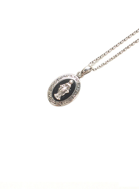 收集制作黑玛瑙纯银项链日本制