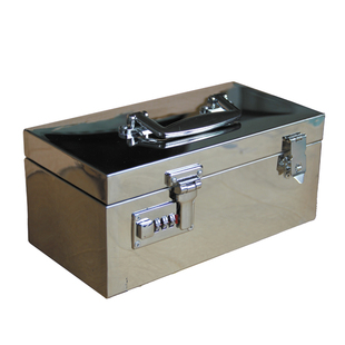 不锈钢印章盒 收钱盒 票据箱 财务收纳盒 现金盒子 存钱箱 包邮