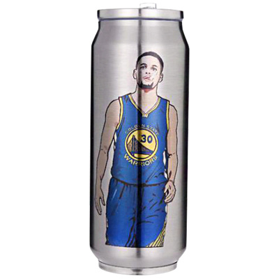 创意保温杯男女易拉罐水杯 NBA篮球星库里科比詹姆斯欧文C罗杯子