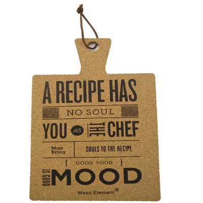 北欧简约软木隔热垫英文字