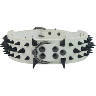 狗狗铆钉项圈防咬狗脖套德牧杜宾脖圈狗链子铁链中小型犬宠物用品