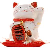 luckycat 新款招财猫摆件 陶瓷存钱罐储蓄罐店铺开业家居创意礼品