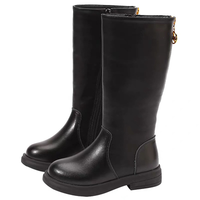 女童靴子2025新款冬季长筒靴加绒儿童过膝高筒靴百搭长靴中大童潮