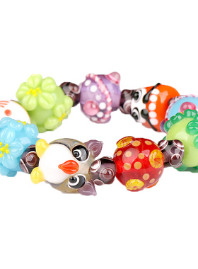 敏匠原创人气日式琉璃女达摩手链