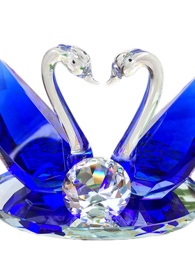 家居客厅结婚闺蜜好友水晶天鹅