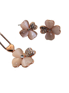 威妮华比拉小天鹅玫瑰金防过敏耳钉项链配饰大学生简约百搭锁骨链