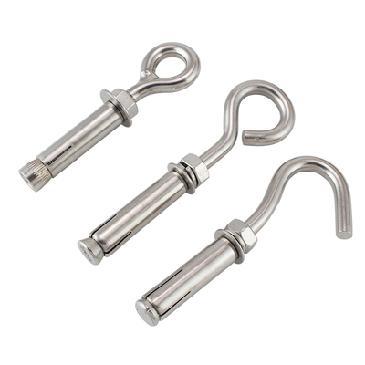 源生 304不锈钢加长窨井盖防护加长网钩膨胀钩加长隐形防坠网购M8