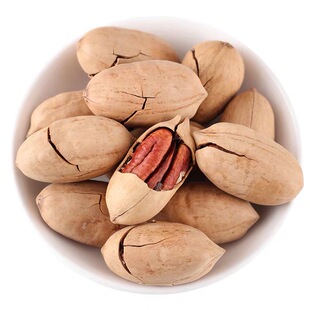 新货美国奶油碧根果500g罐装坚果干果核桃长寿果孕妇零食整箱5斤