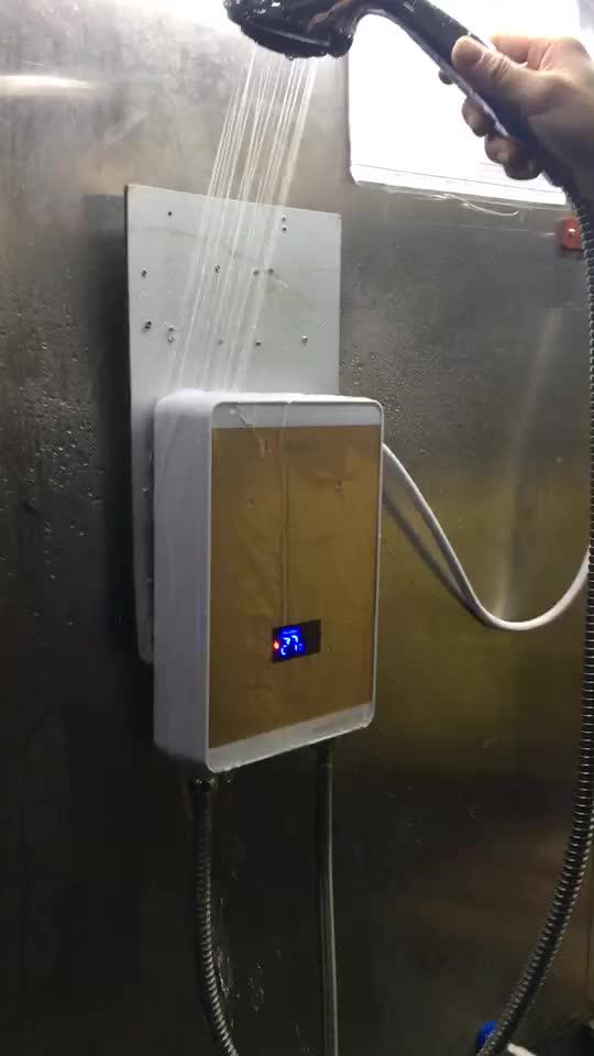 Ip25 Waterproof Remote Control Tankless Electric Water Heater Factory