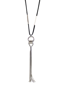 欧美风夸张饰品长款铜流苏坠项链