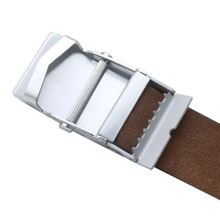 不锈钢滚轴皮带扣头帆布腰带无孔无牙自动平滑扣头防过敏老式滚珠