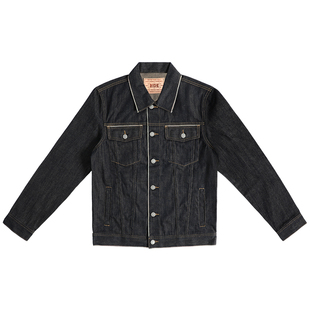 秋季新款原牛渐变赤耳边男士日系休闲修身工装夹克硬朗潮男外套