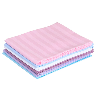 纯棉半棉美容床单推拿按摩床单SPA美容院专用床单全棉条带洞床单