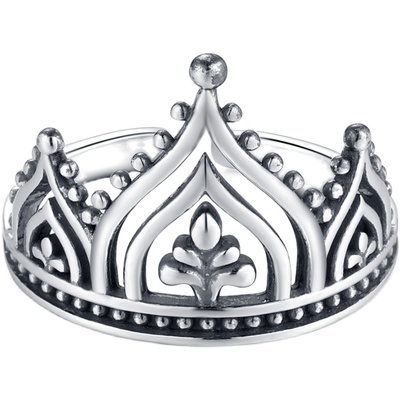 戒指ins皇冠欧美纯银嬉皮