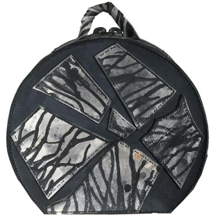 调性包包 小众设计师 怀旧立体手提双肩包 艺术背包 手绘手工拼接