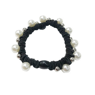 钉珠丸子头神器韩国发饰多颗大小珍珠扎头发橡皮筋发圈发绳头绳女