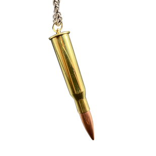 子弹壳项链子弹头挂件真子弹吊坠狙击弹老兵战友纪念军恋情侣礼物